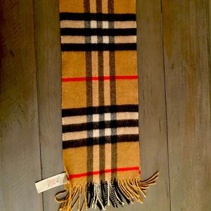 Kids 100% Cashmere Burberry Scarf
